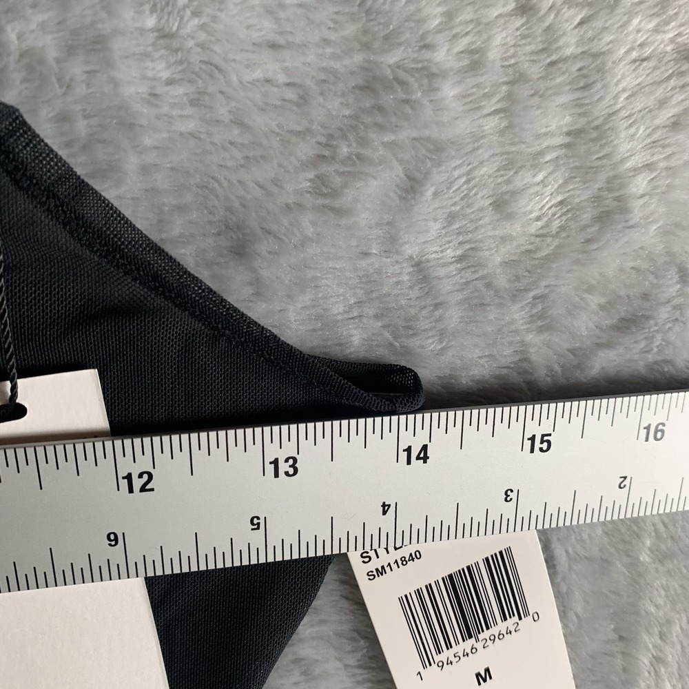 Steve‎ Madden Women's Bodysuit Lingerie M Black Sheer Mesh Thong Sexy Witchy NWT - Picture 7 of 10